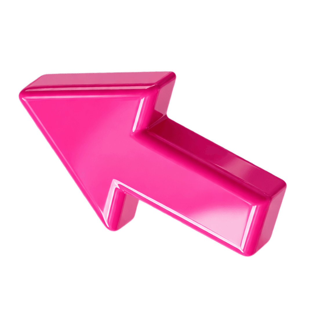 Magenta 3D Arrow