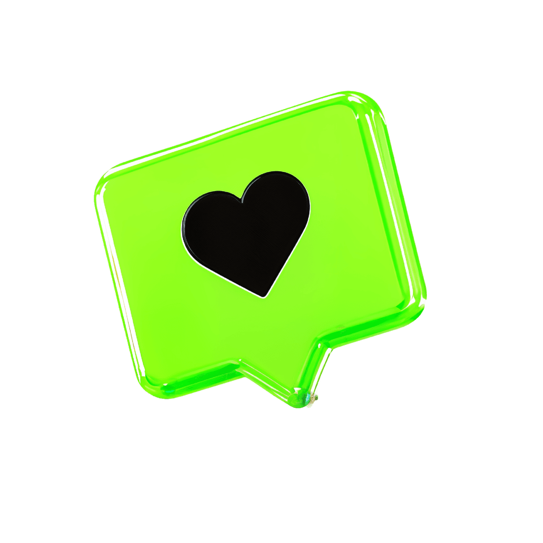 Green Heart Bubble