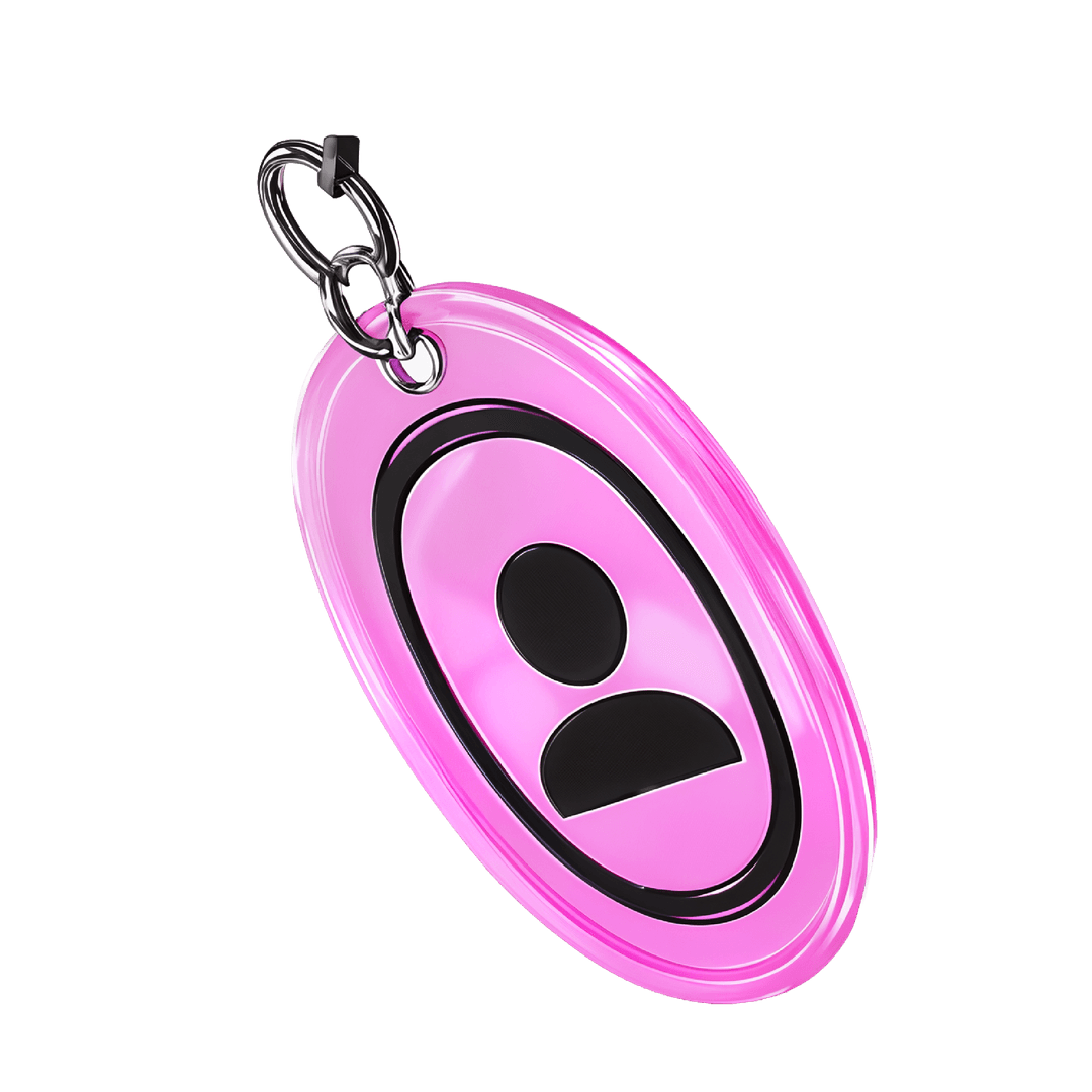 Pink Avatar Keychain Medal