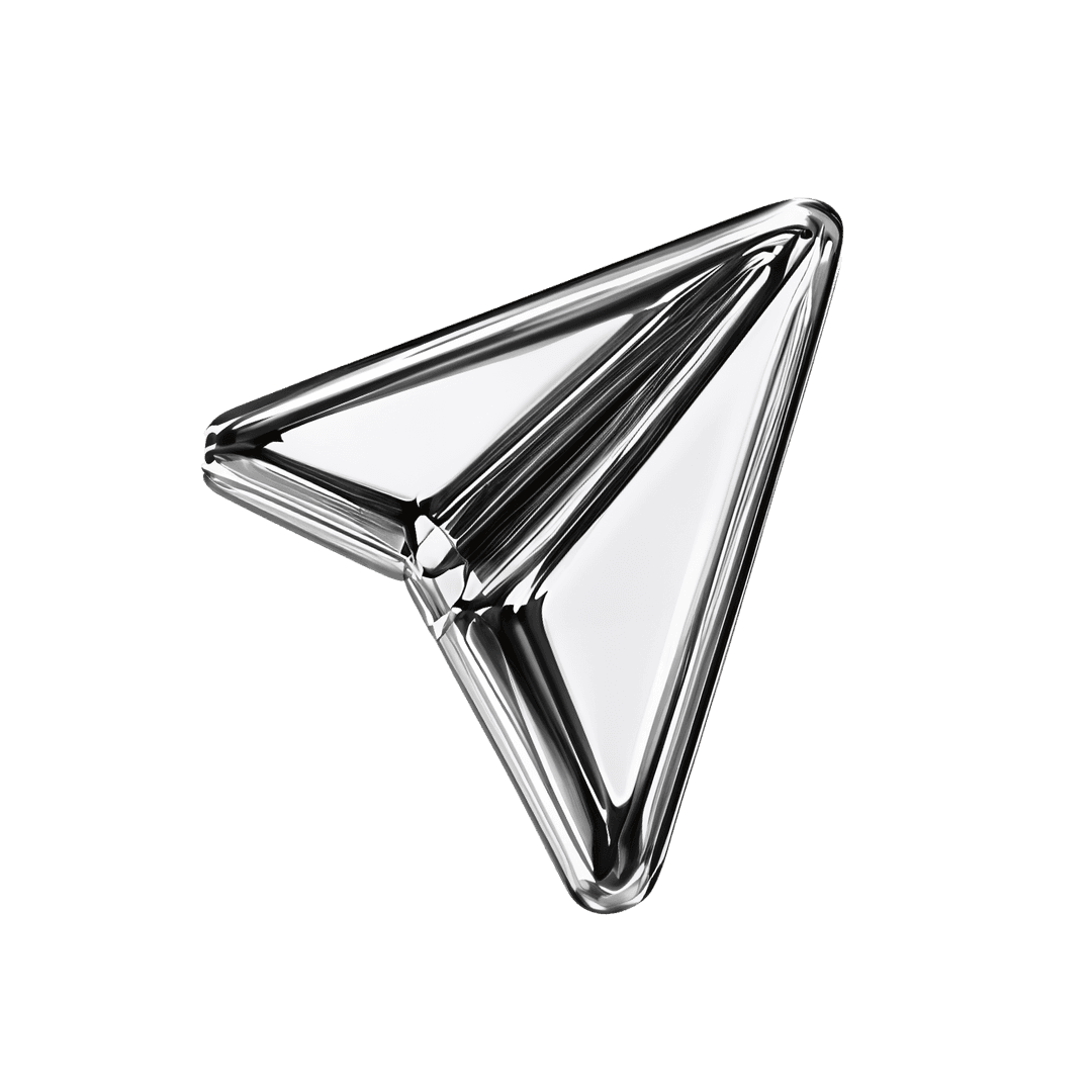 Silver Paper Plane