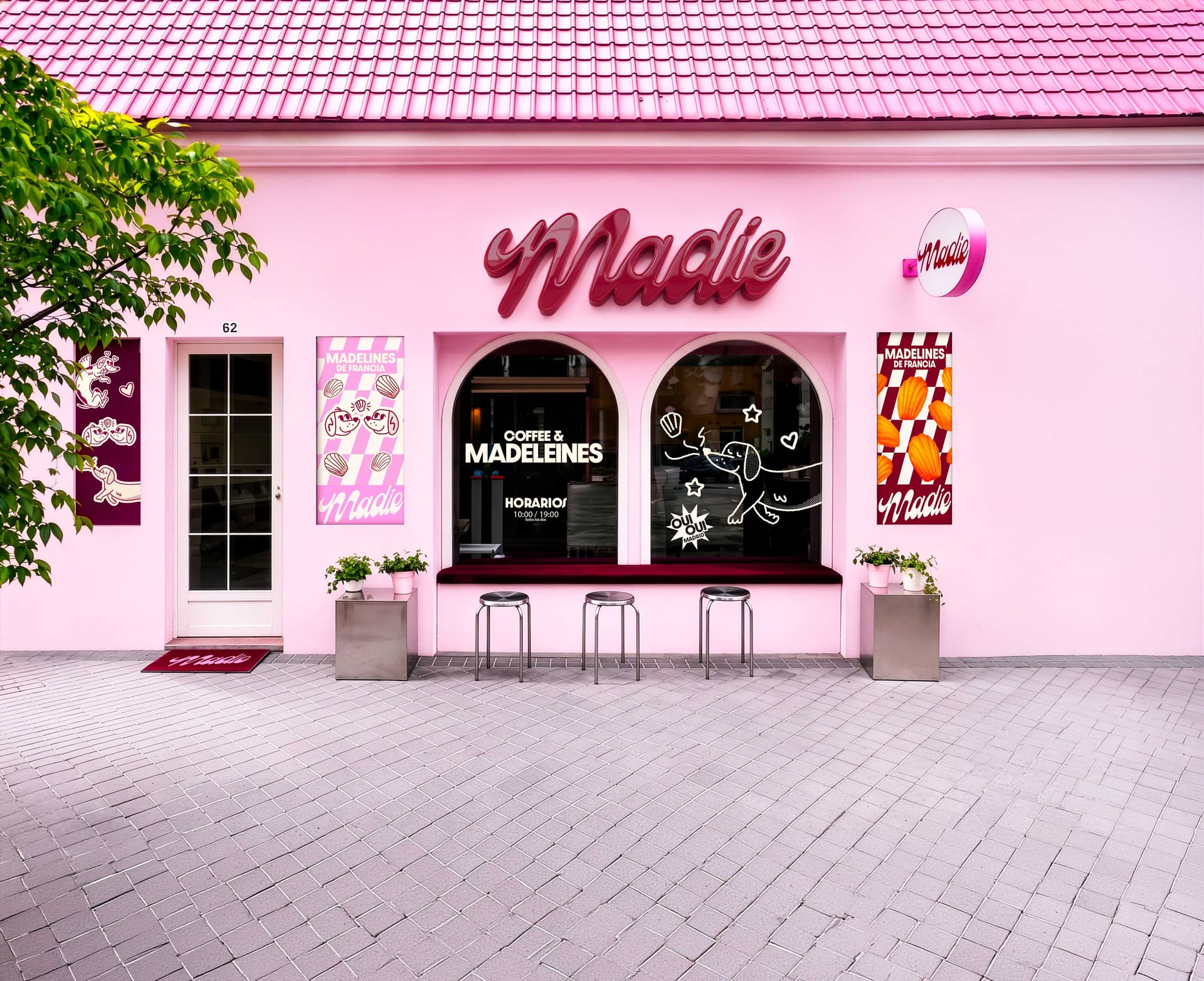 Madie French bakery pink storefront