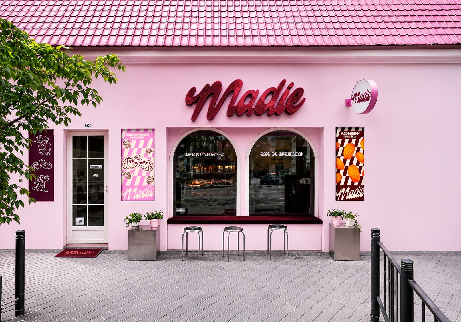 Madie French bakery pink storefront