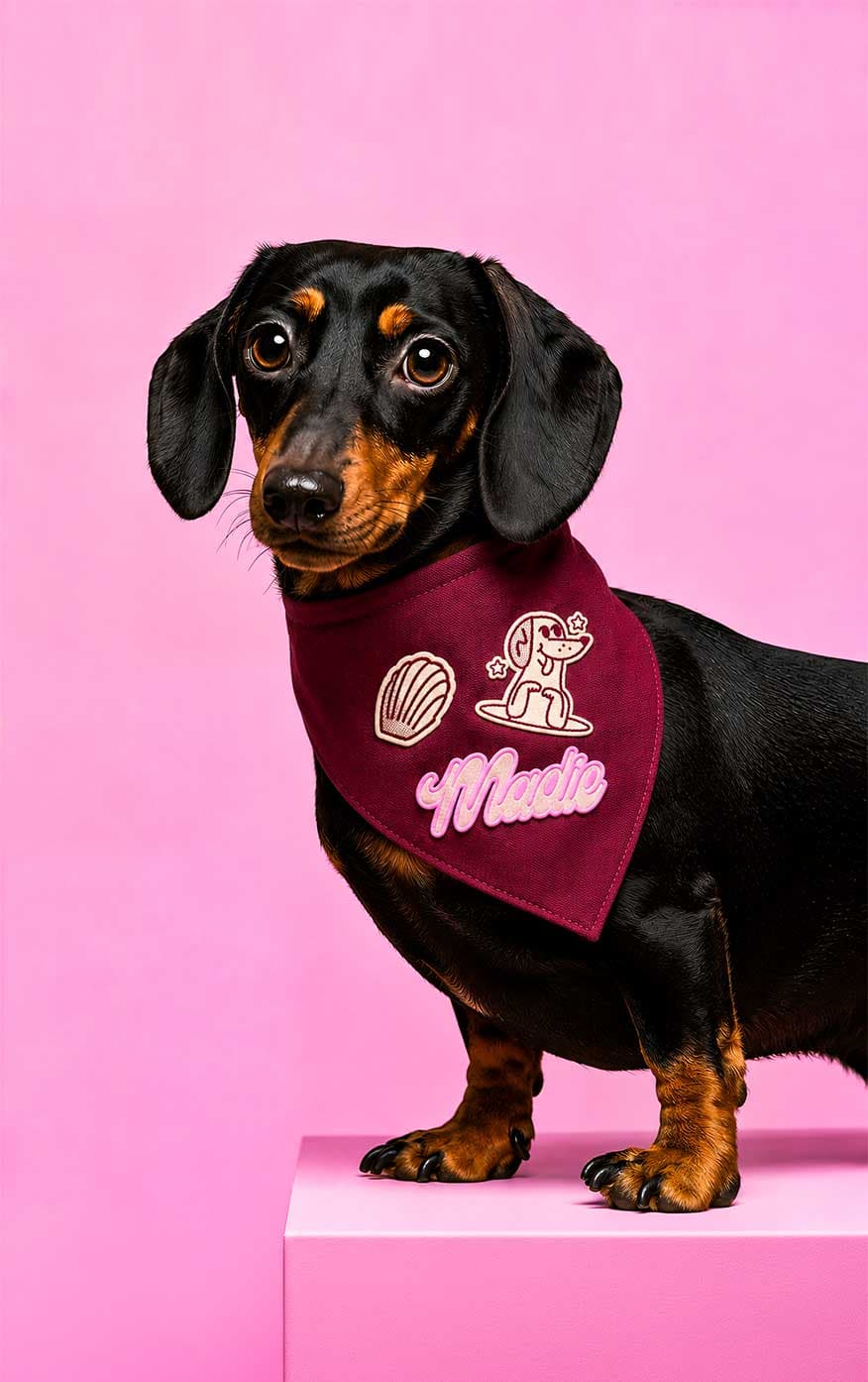 Barista tying apron in Madie branded uniform