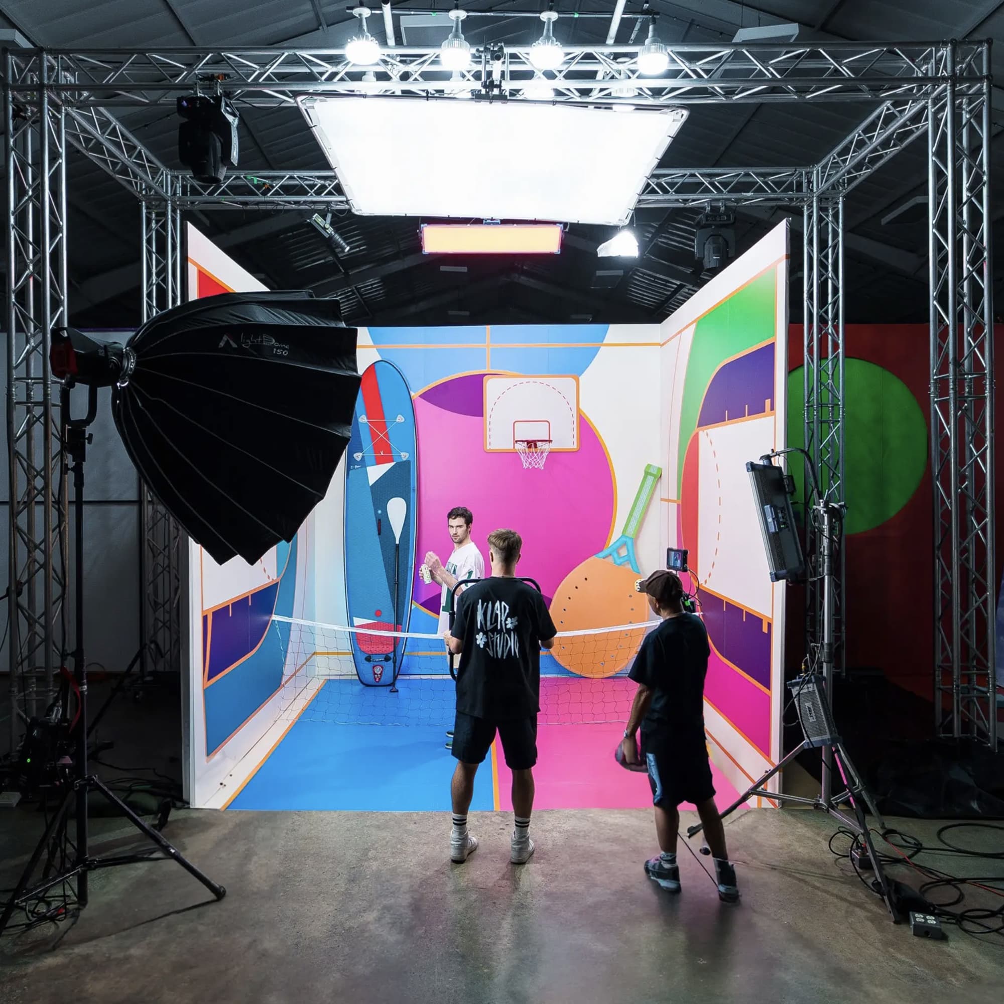 OCA Behind the scenes studio setup