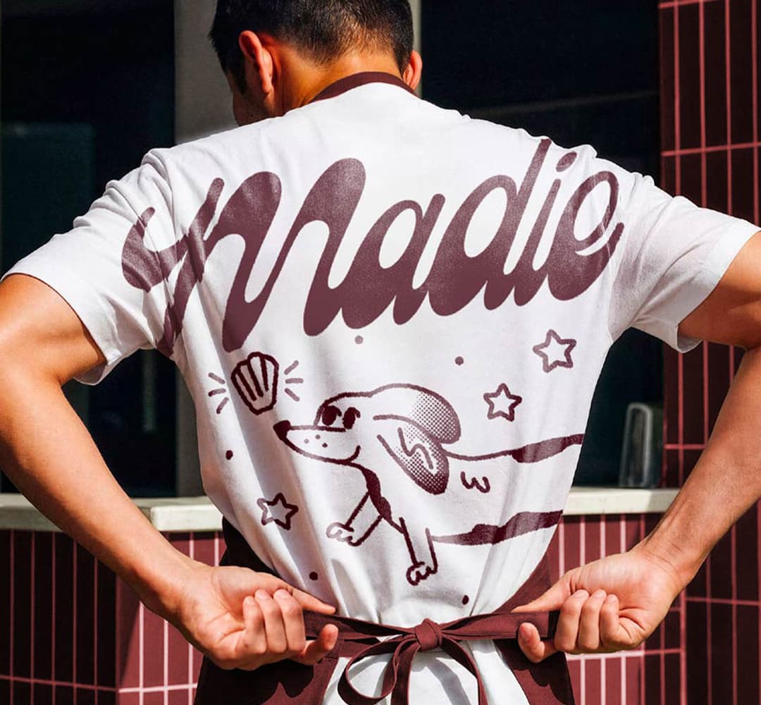 Madie brand apparel and identity
