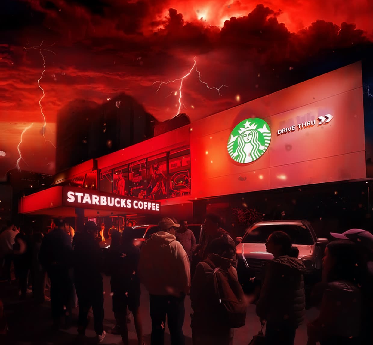Stranger Things x Starbucks takeover event
