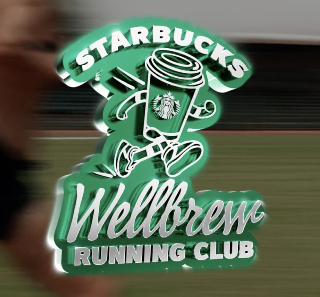 Starbucks Wellbrew Running Club key visual