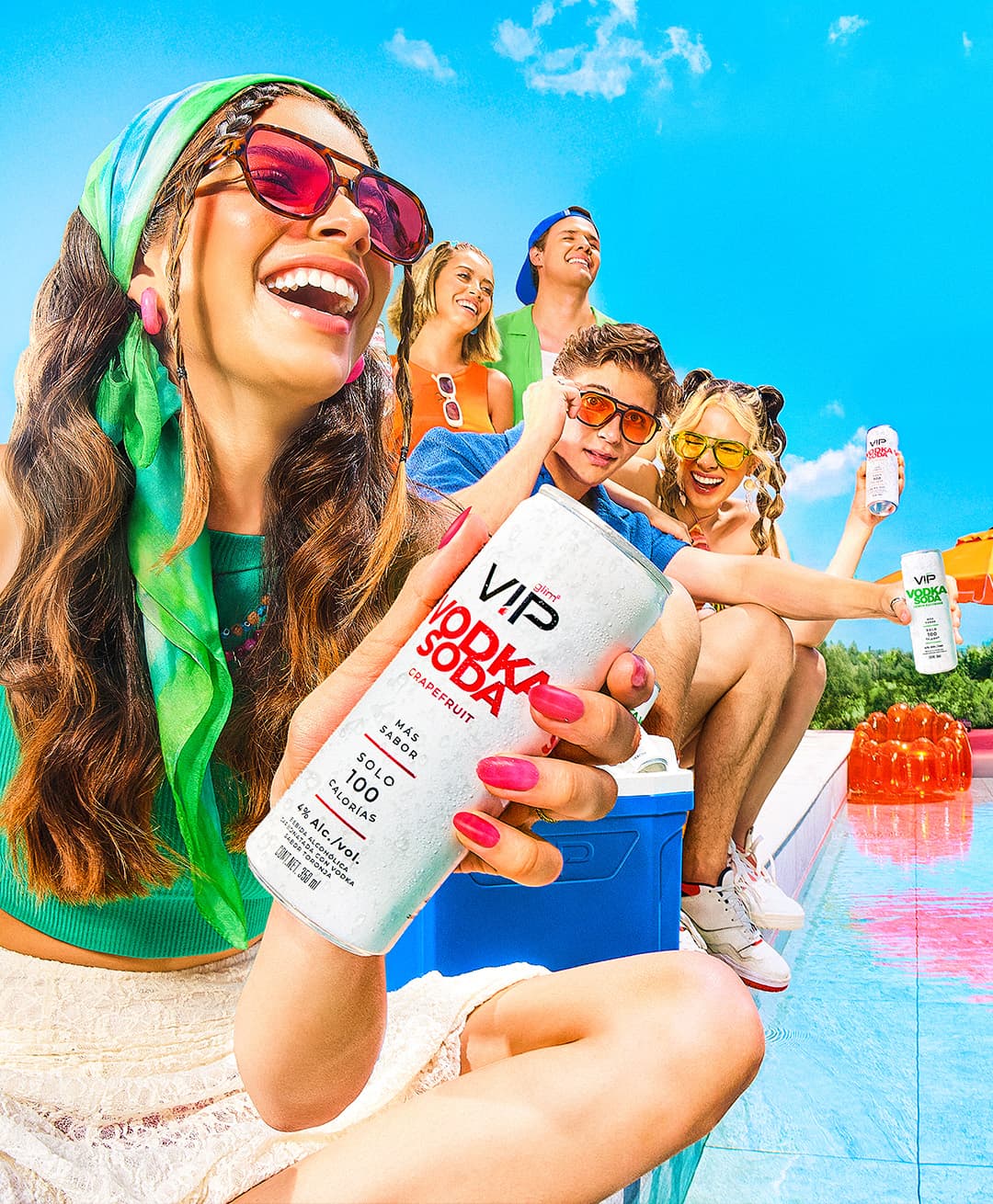 VIP Vodka Soda campaign visual