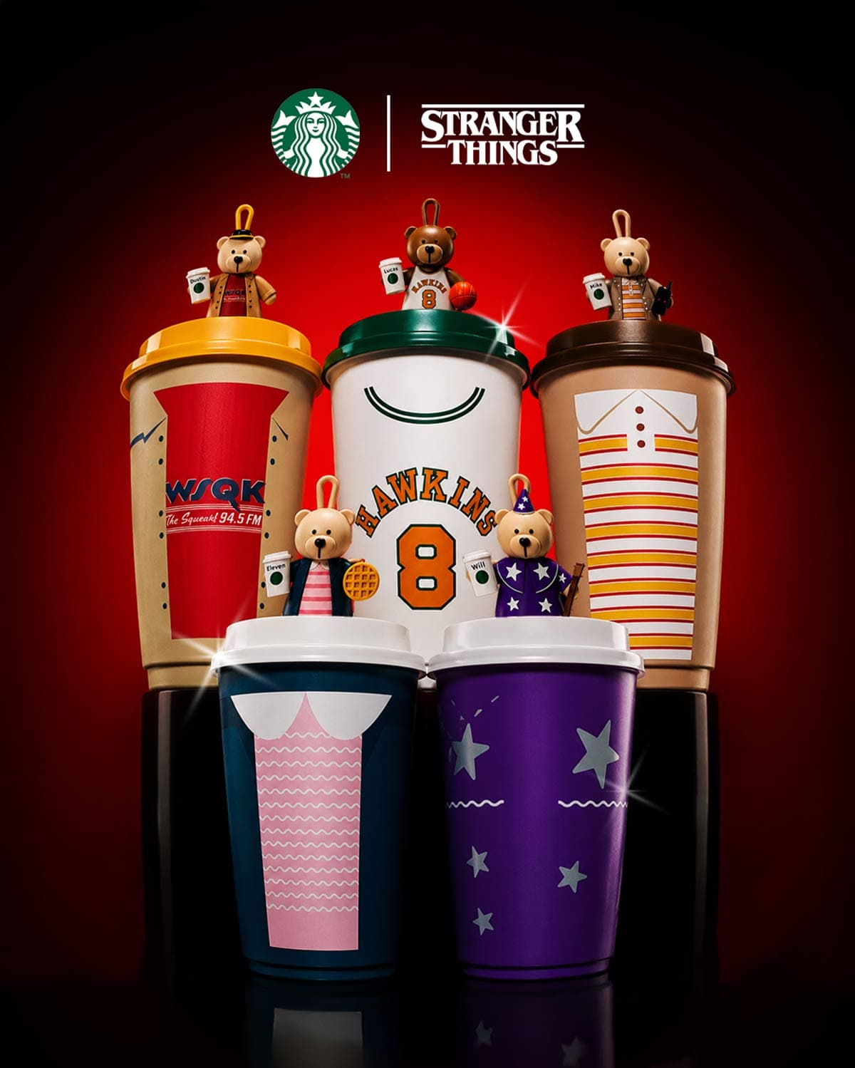 Stranger Things exclusive Starbucks tumbler collection lineup