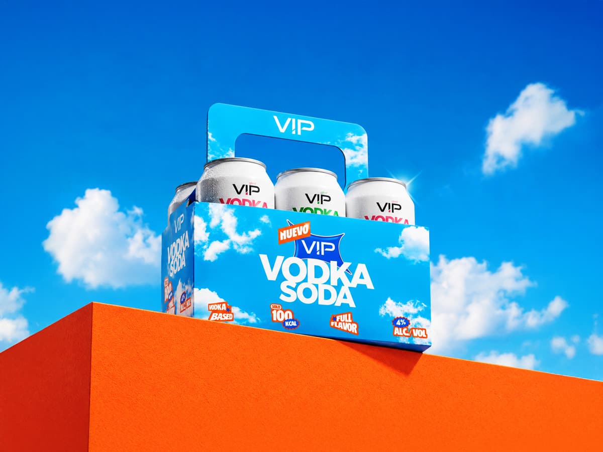 VIP Vodka Soda pack presentation
