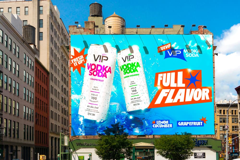 VIP Full Flavor city billboard