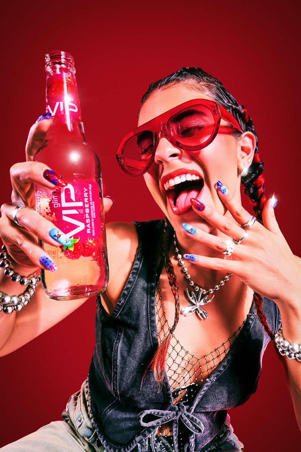 VIP Model tasting drink portrait