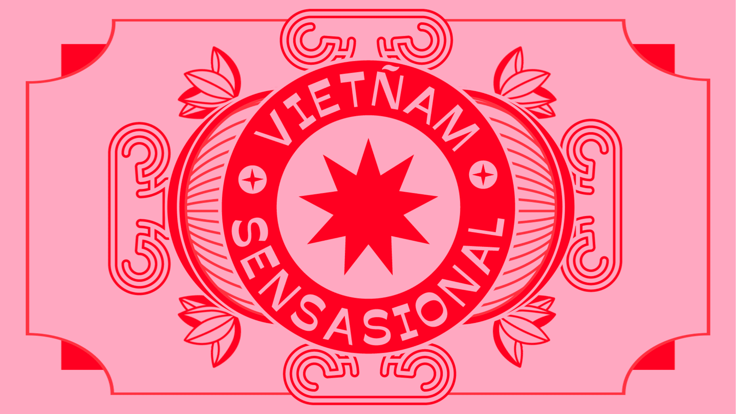 Vietnam Sensacional animated retro seal
