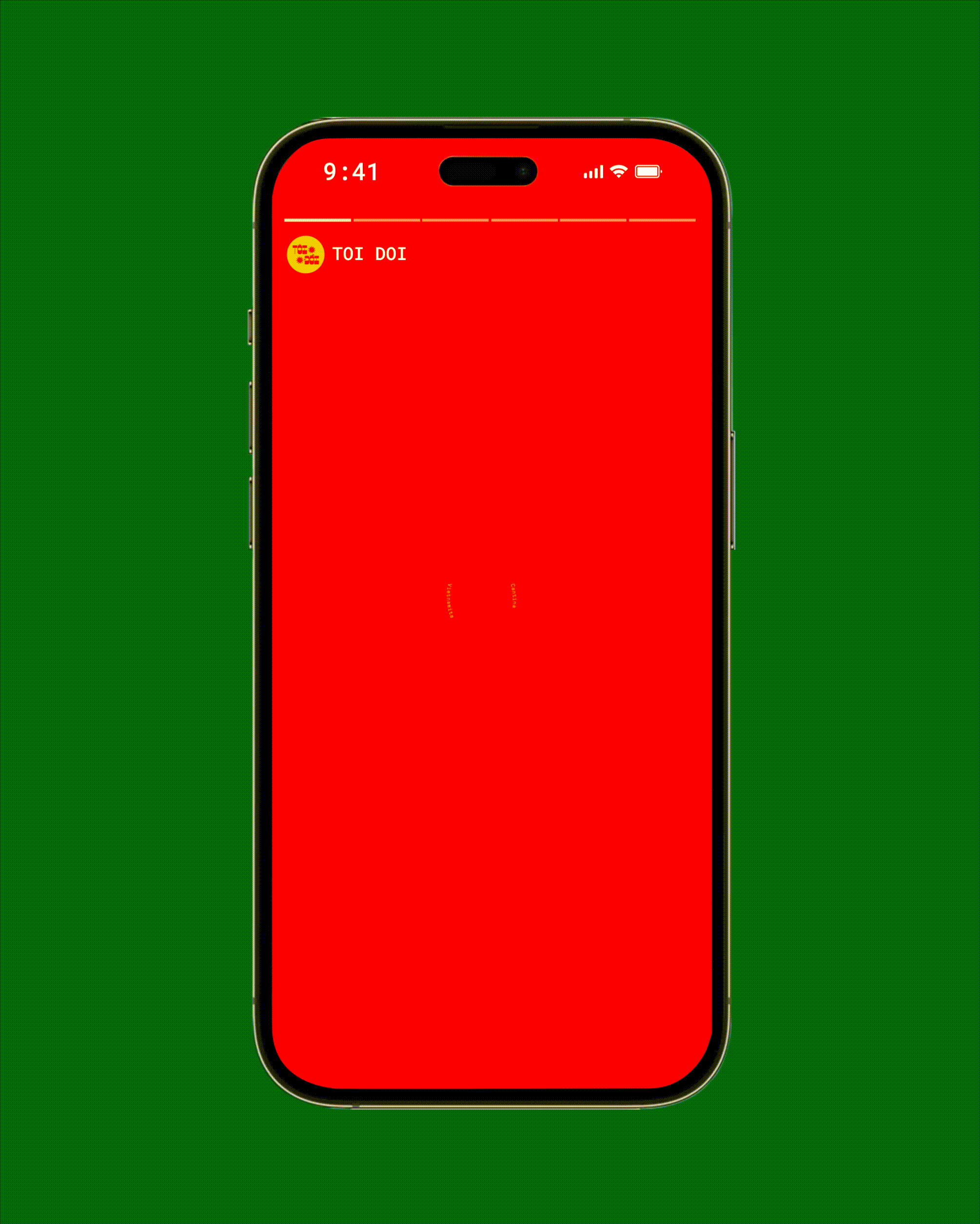Digital phone social animation mockup